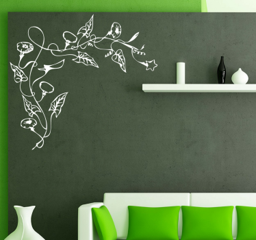 Adesivo Murale Decorazione Floreale - TenStickers