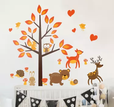 Adesivo murale fauna bosco - TenStickers