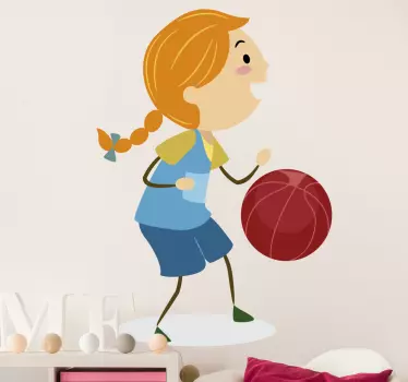 Adesivo murale gioco basket 7 - TenStickers