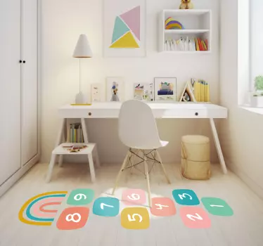 Adesivo gioco campana con arcobaleno - TenStickers