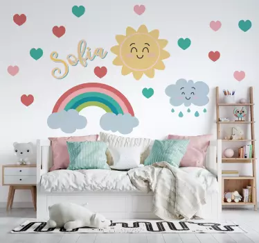 Adesivi murali illustrazioni buona alba - TenStickers