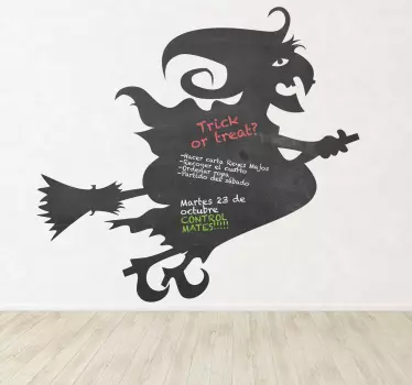 Adesivo murale lavagna befana - TenStickers