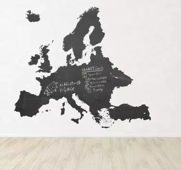 Adesivo murale lavagna Europa - TenStickers