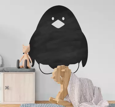 Adesivo murale lavagna Pinguino - TenStickers