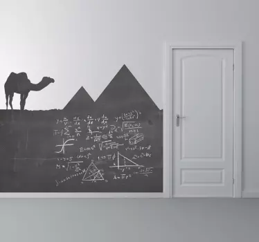 Adesivo murale lavagna silhouette Egitto - TenStickers