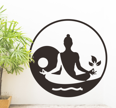 Disegno per pareti meditazione - TenStickers