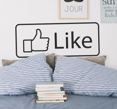 Disegno per pareti mi piace facebook - TenStickers
