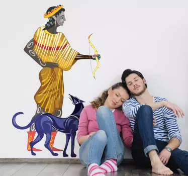 Adesivo murale mitologia Artemide - TenStickers