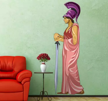Adesivo murale mitologia Atena - TenStickers