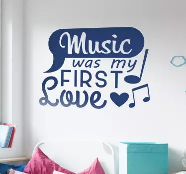 Adesivo murale camera ragazzi musica life style - TenStickers