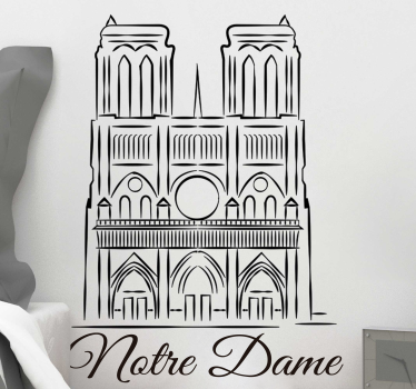 Adesivo murale Notre Madame - TenStickers