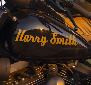 Adesivo personalizzato calligrafico motociclistico - TenStickers
