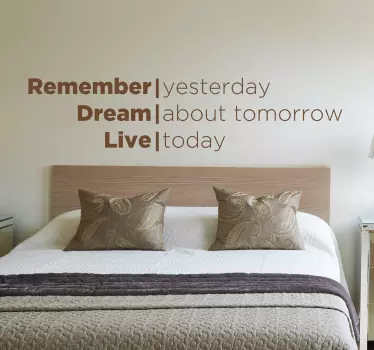Adesivo Murale Remember Dream Live - TenStickers