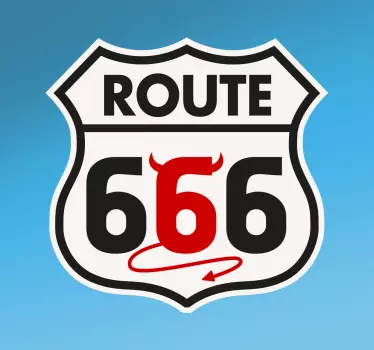 Adesivo murale Route 66 Diablo - TenStickers
