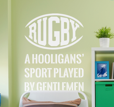 Adesivo murale Rugby Hooligans - TenStickers