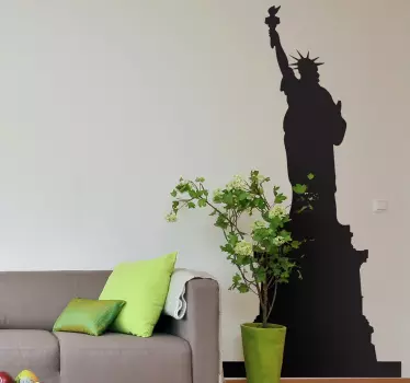 Adesivo murale sagoma Statua della Libertà - TenStickers