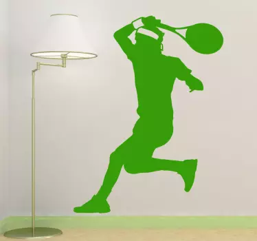Adesivo murale silhouette tennis - TenStickers