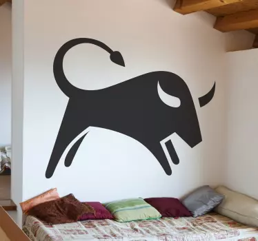 Adesivo murale silhouette Toro - TenStickers