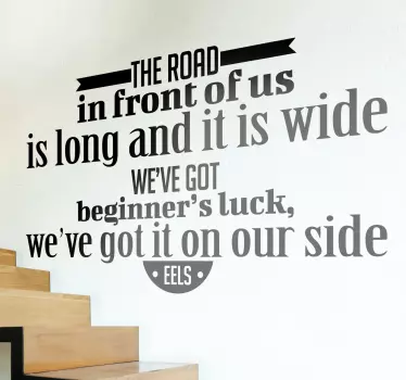 Adesivo murale testo Eels - TenStickers