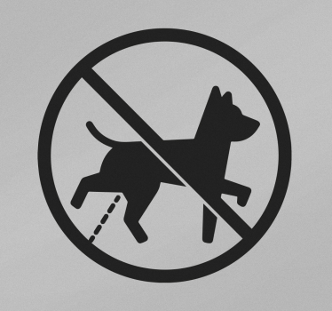 Adesivi animali per bambini cane che fa pipì - TenStickers