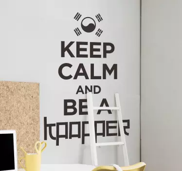 Adesivi animali per bambini mantieni la calma e sii un - TenStickers