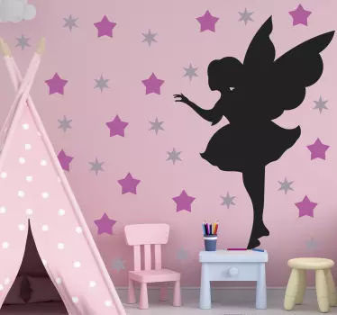 Adesivi animali per bambini sagoma di fata - TenStickers