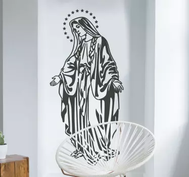 Adesivo murale Vergine Maria - TenStickers