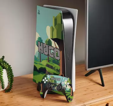 Adesivo murale videogiochi cubi personalizzati - TenStickers