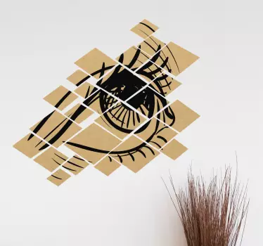 Adesivo occhio frammentato - TenStickers