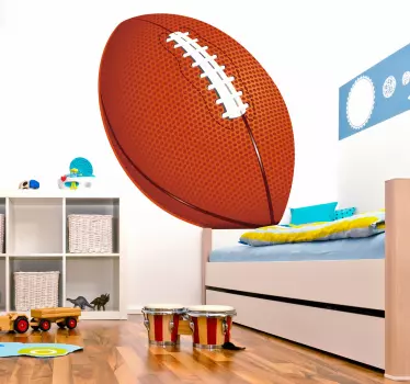 Adesivo palla da rugby bambini - TenStickers
