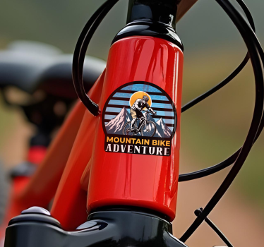 Adesivi animali per bambini avventura in bicicletta - TenStickers
