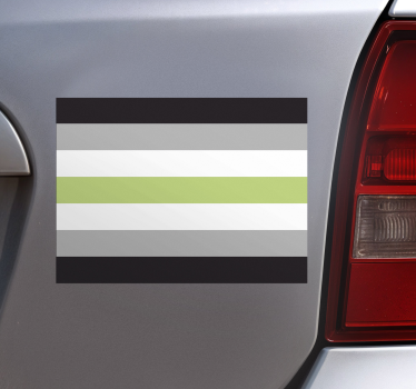 Adesivo per auto bandiera dell'agenda - TenStickers