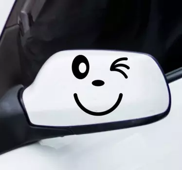 Sticker da auto occhiolino - TenStickers