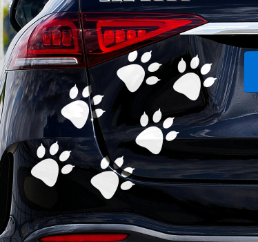 Adesivi animali per bambini tracce di orso - TenStickers