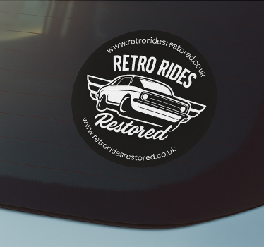 Adesivo per auto vetro posteriore circolare - TenStickers