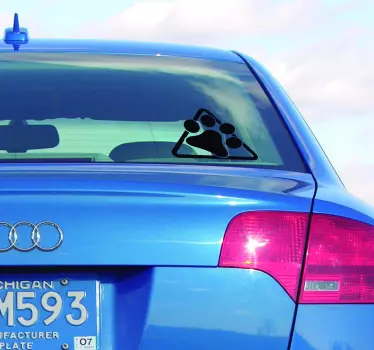 Adesivo per auto zampa di cane - TenStickers