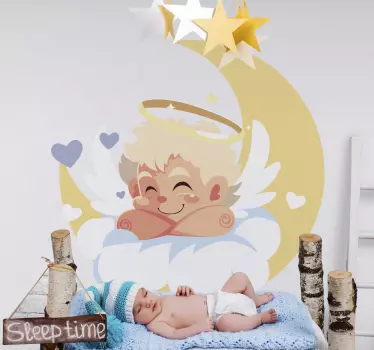 Adesivo per bambini illustrazione di cherubino - TenStickers