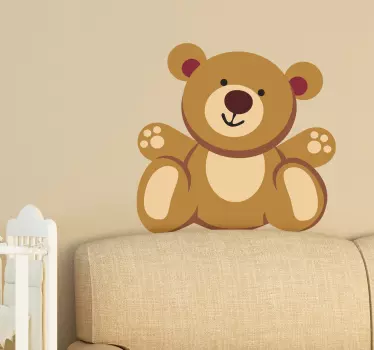 Adesivo per bambini orsetto abbraccio - TenStickers