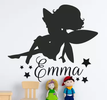 Adesivo per bambini sagoma di fata - TenStickers
