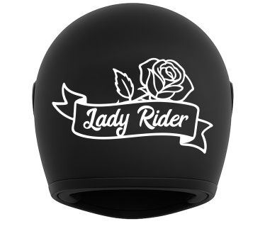 Adesivo per moto lady rider rosa - TenStickers