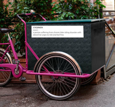 Adesivo per bici invito a pedalare - TenStickers