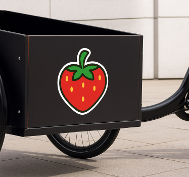 Adesivo per bici ciliegia dolce e fragola - TenStickers