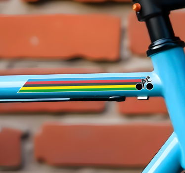 Adesivo per bici colori strisce - TenStickers