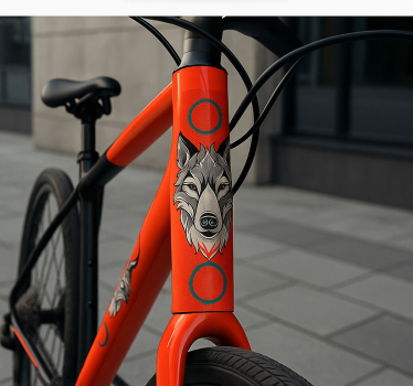 Adesivo per bici confezione di lupi alpha - TenStickers