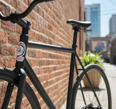 Adesivo per bici decalcomania let's go pattern - TenStickers