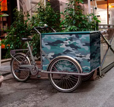 Adesivo per bici design mimetico - TenStickers