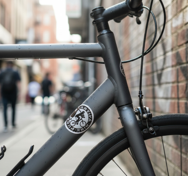 Adesivo per bici dichiarazione antifa - TenStickers