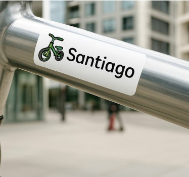 Adesivo per bici etichetta del proprietario - TenStickers