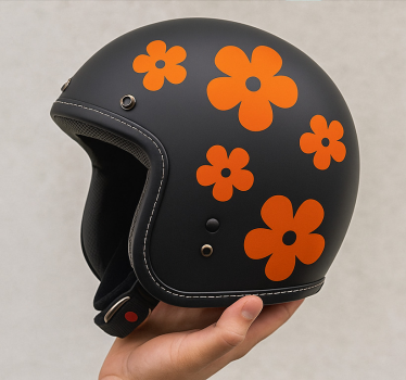 Adesivo per bici fiori semplici - TenStickers