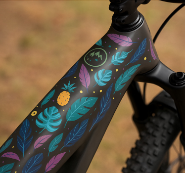 Adesivo per bici involucro estivo esotico - TenStickers